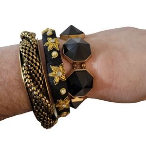 Bangle & Stretch Bracelet Set Of 3